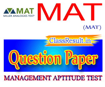 mat Question Paper 2021 class MBA